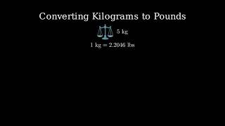 How to Convert 5 Kilograms to Pounds 5kg to lbs [upl. by Burroughs243]