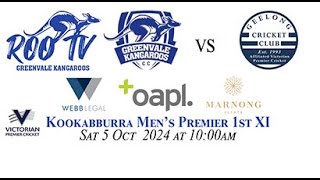 Greenvale v Geelong Round 1 Premier Mens [upl. by Airdnassac]