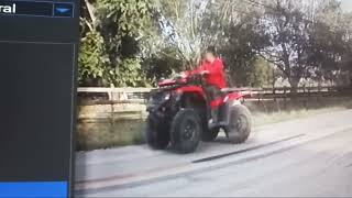 heres another piece of garbage breaking the Florida law by riding an ATV on a public Road [upl. by Kauslick932]