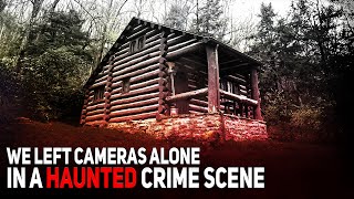 We Leave Cameras ALONE In A Haunted Crime Scene The Footage is Shocking [upl. by Castora]